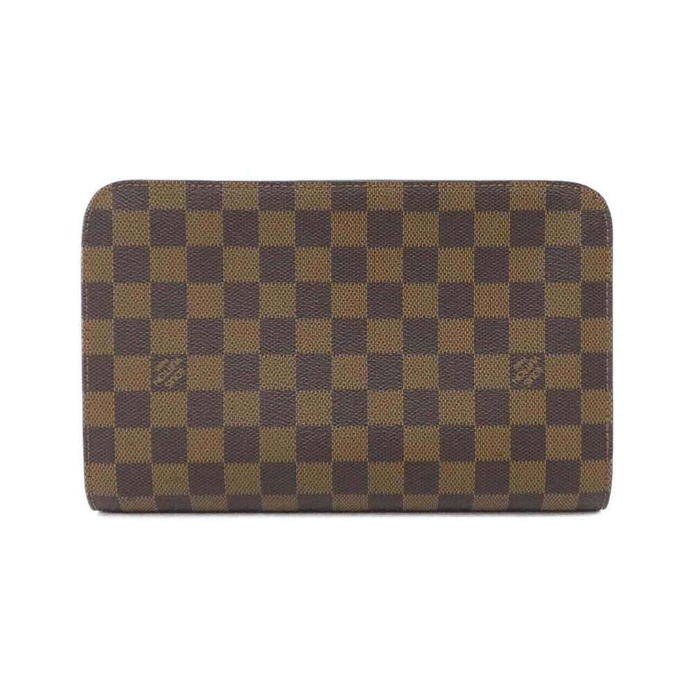LOUIS VUITTON Authentic Brown Damier Clutch Bag - Picture 2 of 9